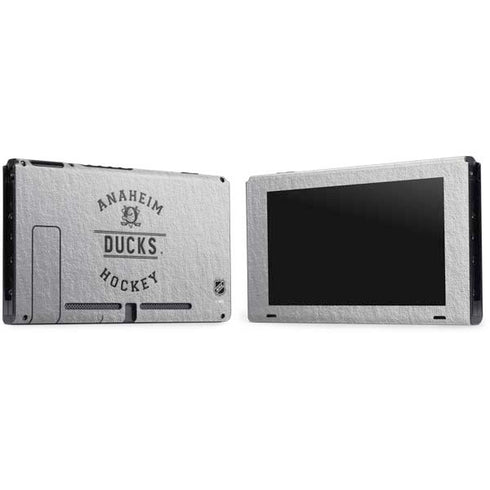 NHL Anaheim Ducks Black Text Nintendo Switch Bundle Skin