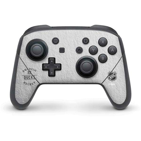 NHL Anaheim Ducks Black Text Nintendo Switch Pro Controller Skin