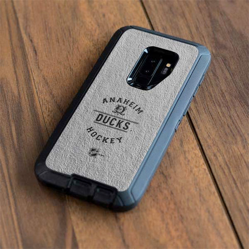 NHL Anaheim Ducks Black Text Otterbox Defender Galaxy Skin