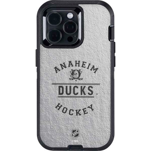 NHL Anaheim Ducks Black Text Otterbox Defender iPhone Skin
