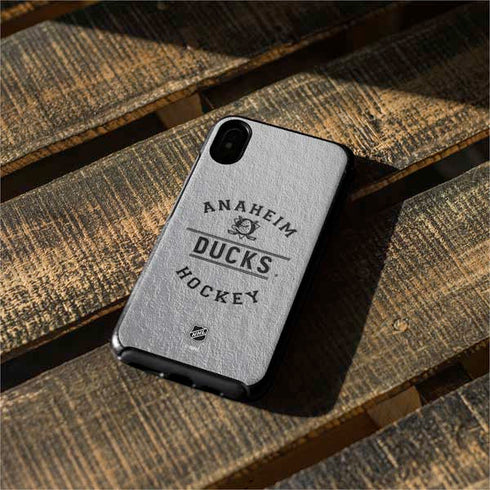 NHL Anaheim Ducks Black Text Otterbox Symmetry iPhone Skin