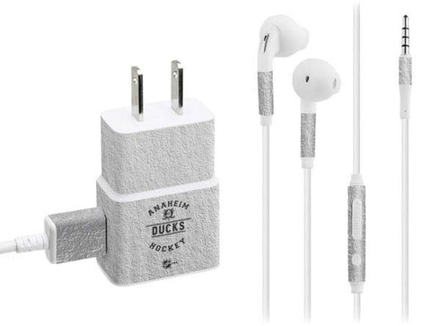 NHL Anaheim Ducks Black Text Phone Charger Skin