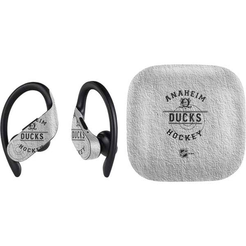 NHL Anaheim Ducks Black Text PowerBeats Pro Skin