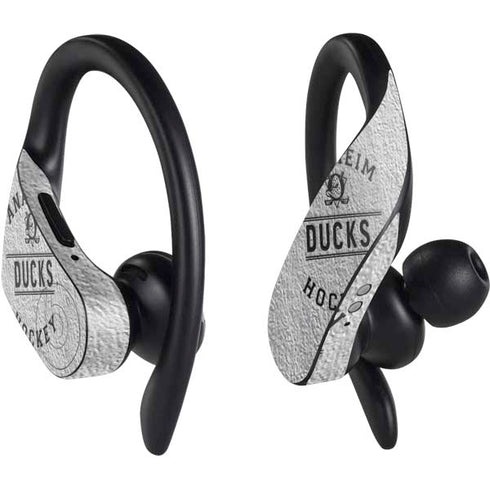 NHL Anaheim Ducks Black Text PowerBeats Pro Skin