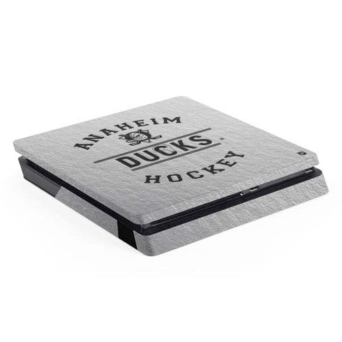 NHL Anaheim Ducks Black Text PS4 Slim Skin