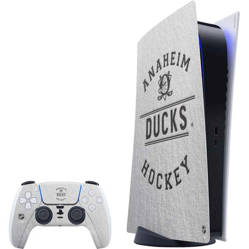 NHL Anaheim Ducks Black Text PlayStation PS5 Skins