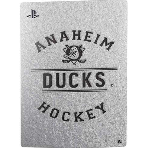 NHL Anaheim Ducks Black Text PS5 Digital Edition Console Skin