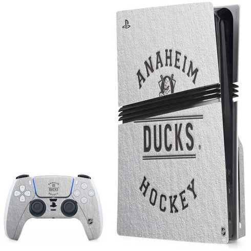 NHL Anaheim Ducks Black Text PlayStation PS5 Skins