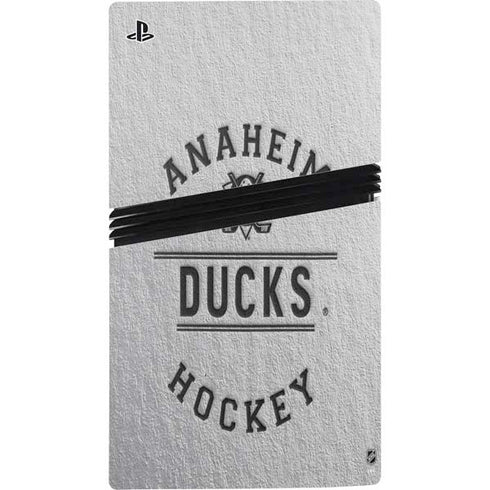 NHL Anaheim Ducks Black Text PS5 Pro Disk Bundle Skin