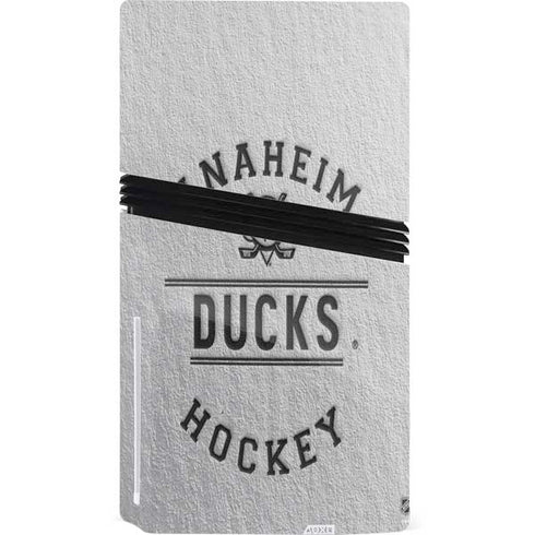 NHL Anaheim Ducks Black Text PS5 Pro Disk Bundle Skin