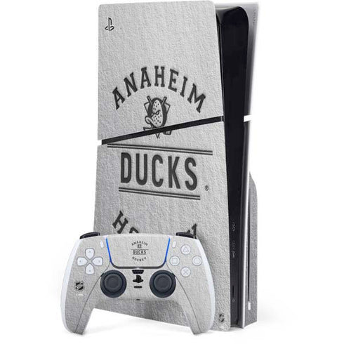 NHL Anaheim Ducks Black Text PlayStation PS5 Skins