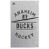 NHL Anaheim Ducks Black Text PS5 Slim Disk Console Skin
