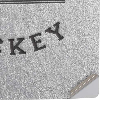 NHL Anaheim Ducks Black Text PS5 Slim Disk Console Skin