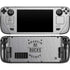 NHL Anaheim Ducks Black Text Steam Deck Handheld Gaming Computer Skin