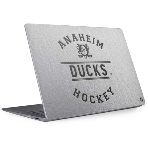NHL Anaheim Ducks Black Text Surface Laptop 2 Skin