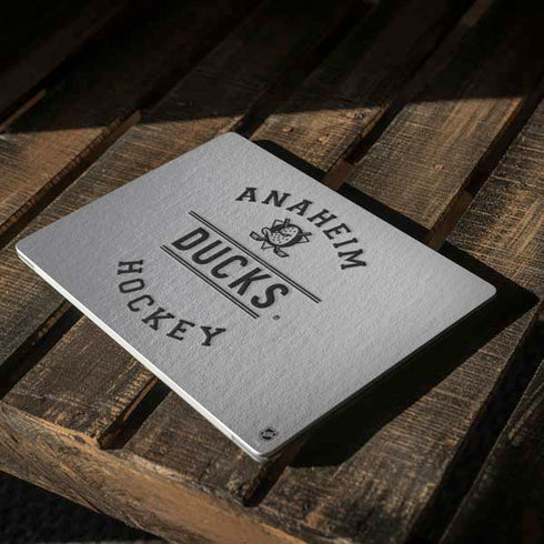 NHL Anaheim Ducks Black Text Surface Laptop 2 Skin