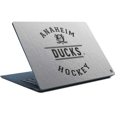 NHL Anaheim Ducks Black Text Surface Laptop Skin