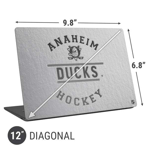 NHL Anaheim Ducks Black Text Universal Laptop 12in (9.8 x 6.8in) Skin