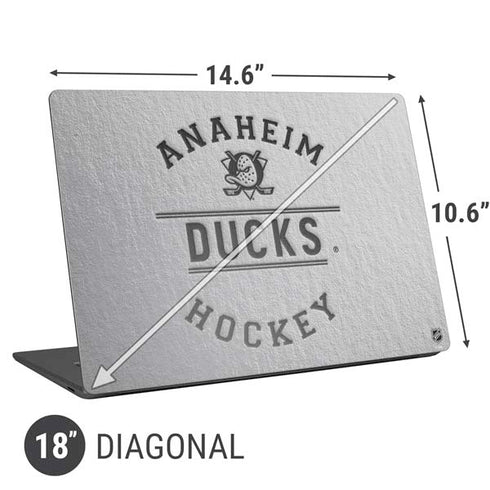 NHL Anaheim Ducks Black Text Universal Laptop 18in (14.6 x 10.6in) Skin