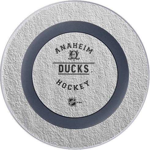 NHL Anaheim Ducks Black Text Wireless Charger Skin