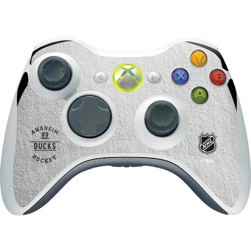 NHL Anaheim Ducks Black Text Xbox 360 Wireless Controller Skin