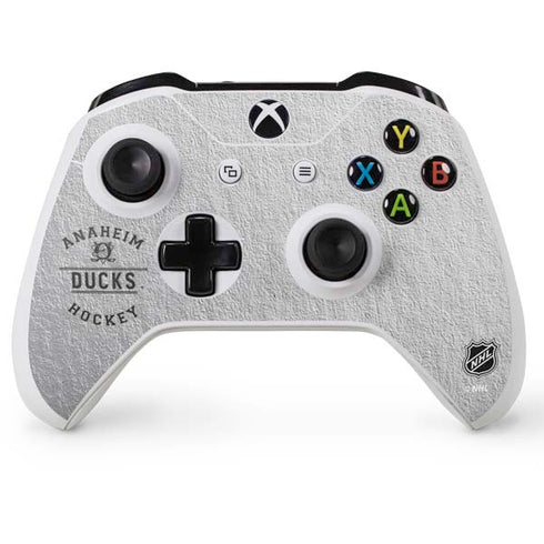 NHL Anaheim Ducks Black Text Xbox One S Controller Skin