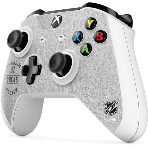 NHL Anaheim Ducks Black Text Xbox One X Controller Skin