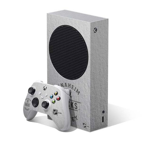 NHL Anaheim Ducks Black Text Xbox Series S Bundle Skin
