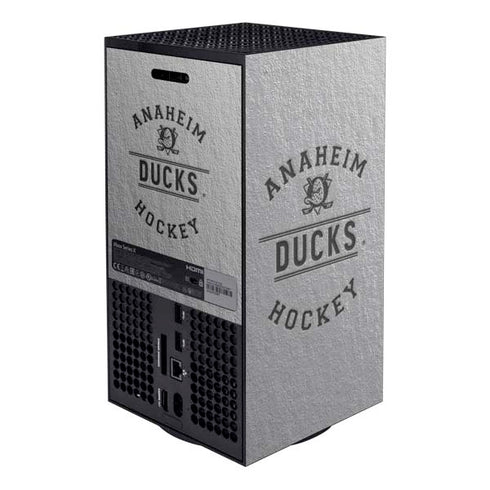 NHL Anaheim Ducks Black Text Xbox Series X Bundle Skin