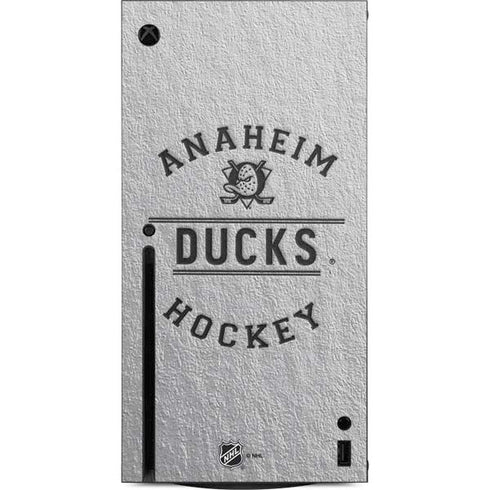 NHL Anaheim Ducks Black Text Xbox Series X Console Skin