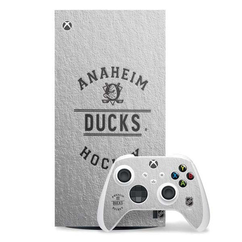 NHL Anaheim Ducks Black Text XBox Series X Digital Edition Bundle Skin