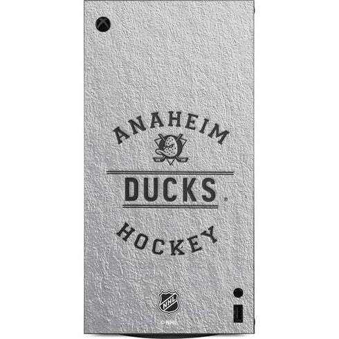 NHL Anaheim Ducks Black Text XBox Series X Digital Edition Console Skin
