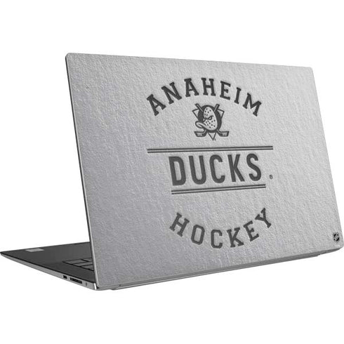 NHL Anaheim Ducks Black Text Dell XPS Skin