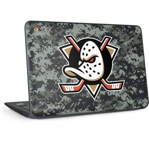 NHL Anaheim Ducks Camo HP Chromebook Skin