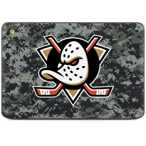 NHL Anaheim Ducks Camo HP Chromebook Skin