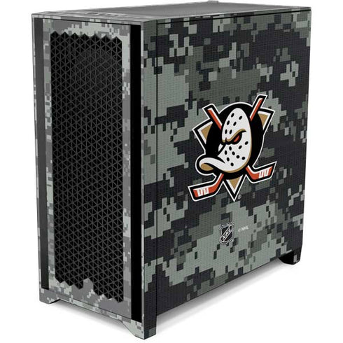 NHL Anaheim Ducks Camo Corsair 4000D Tempered Glass Mid-Tower ATX Case Skin