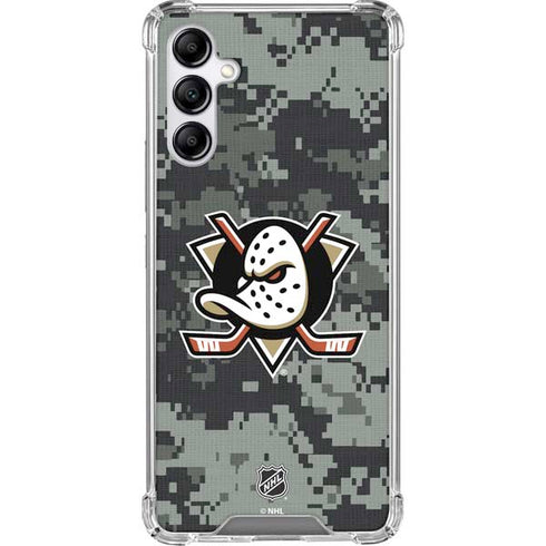 NHL Anaheim Ducks Camo Galaxy A14 5G Clear Case