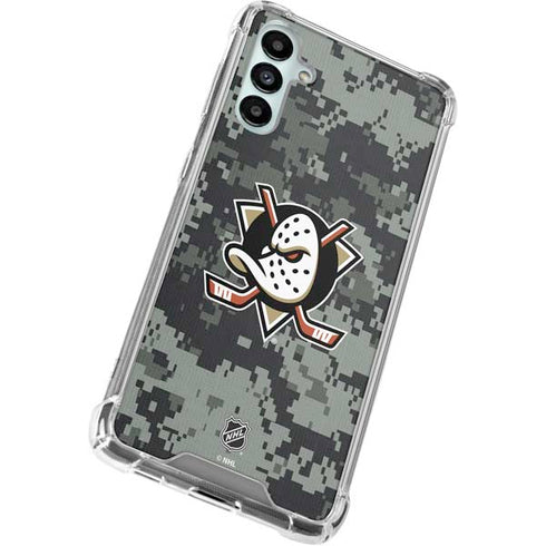 NHL Anaheim Ducks Camo Galaxy A14 5G Clear Case