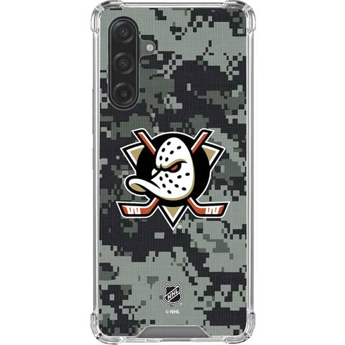 NHL Anaheim Ducks Camo Galaxy A17 Clear Case