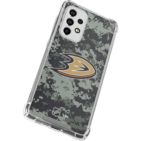 NHL Anaheim Ducks Camo Galaxy A33 5G Clear Case