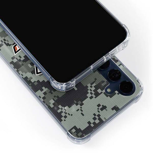 NHL Anaheim Ducks Camo Galaxy A35 5G Clear Case