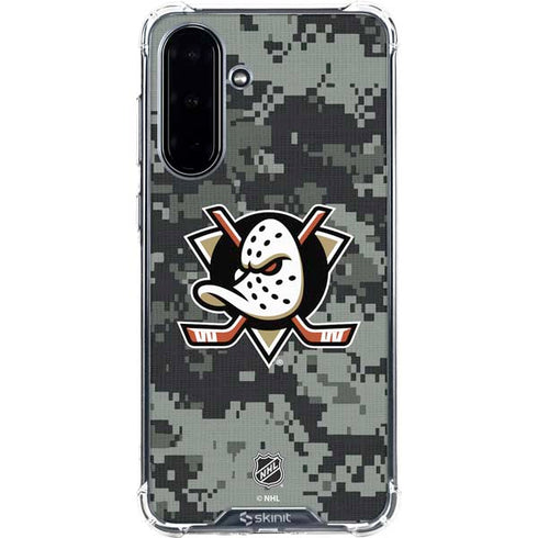 NHL Anaheim Ducks Camo Galaxy A36 5G Clear Case