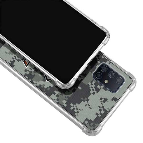 NHL Anaheim Ducks Camo Galaxy A51 5G Clear Case