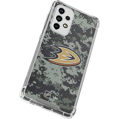 NHL Anaheim Ducks Camo Galaxy A53 5G Clear Case