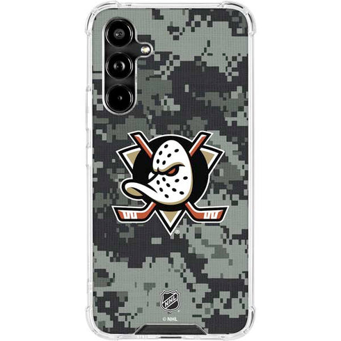 NHL Anaheim Ducks Camo Galaxy A54 5G Clear Case