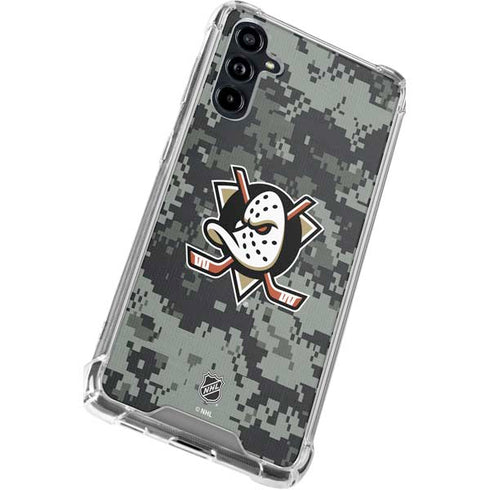 NHL Anaheim Ducks Camo Galaxy A54 5G Clear Case