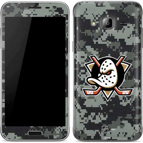 NHL Anaheim Ducks Camo Galaxy J3 Skin