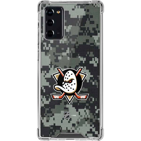 NHL Anaheim Ducks Camo Galaxy Note20 5G Clear Case