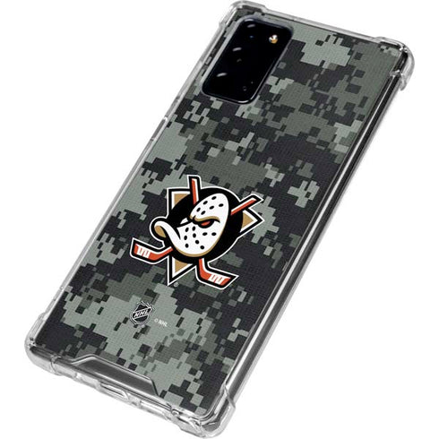 NHL Anaheim Ducks Camo Galaxy Note20 5G Clear Case