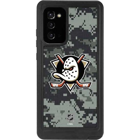 NHL Anaheim Ducks Camo Galaxy Note20 5G Waterproof Case